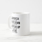 Mug Nous marchons Nous nous asseyons Nous parlons (Devant gauche)