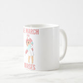 Mug Nous marchons pour les infirmières - Superbe infir (Devant droit)