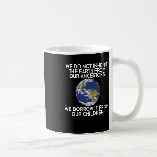 Mug Nous n'héritons pas du Jour des terres des science (Droite)