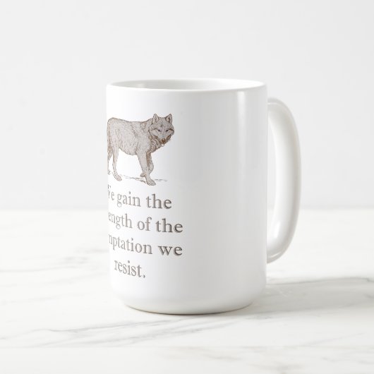 Mug Nous Obtenons La Force (Devant droit)