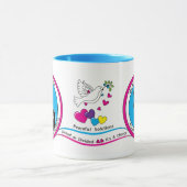 Mug Nous pleurons tous de la même façon 2 roses (Centre)