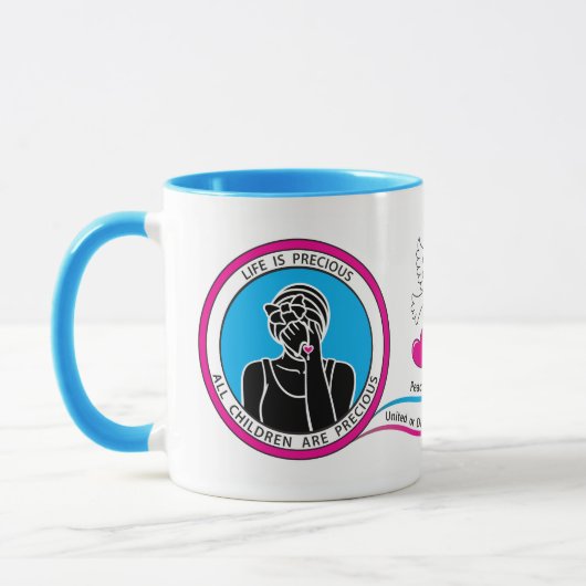 Mug Nous pleurons tous de la même façon 2 roses (Gauche)