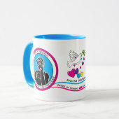 Mug Nous pleurons tous de la même façon 2 roses (Devant gauche)