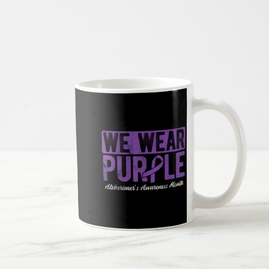 Mug Nous portons le violet pour la sensibilisation à A (Droite)