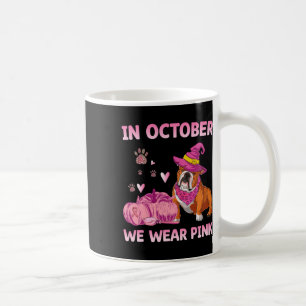 Mug Nous Portons Pink Anglais Bulldog Cancer du Sein
