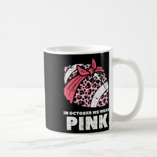 Mug Nous Portons Pink Football Breast Cancer Sensibili
