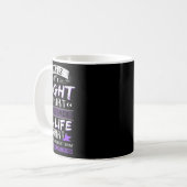 Mug Nous Portons Violet Fibromyalgie Sensibilisation R (Devant gauche)