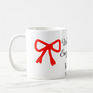 Mug Nous sommes engagés ajouter nom lettre rouge arc t