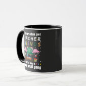 Mug nous sommes plus que des amis enseignants, flaming (Devant gauche)