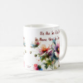 Mug Nous Sommes Si Gratuits Conception Florale (Devant droit)