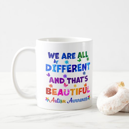Mug Nous sommes tous différents (Avec donut)
