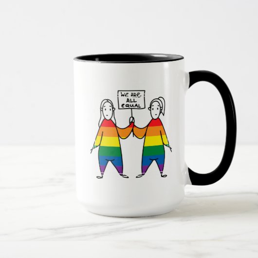 Mug Nous sommes tous égaux (Droite)