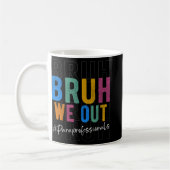Mug Nous Sortons Paraprofessionnels Retro Dernier Jour (Gauche)