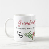 Mug Nous t'aimons, grand-mère Citation photo (Gauche)