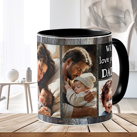 Mug Nous t'aimons Heureux Papa Photo