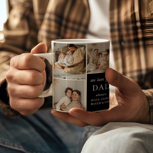 Mug Nous t'aimons Papa Élégant Moderne 9 Photo