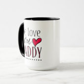 Mug "Nous t'aimons papa" - Personnalisé (Devant gauche)