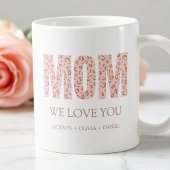 Mug Nous t'aimons Pink Leopard Modern Typographie Mama