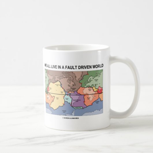Mug Nous tous vivons dans un monde conduit par défaut (Droite)
