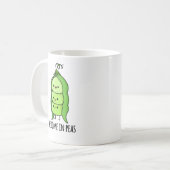 Mug Nous Venons En Pois Drôle Pun De Pois (Devant gauche)