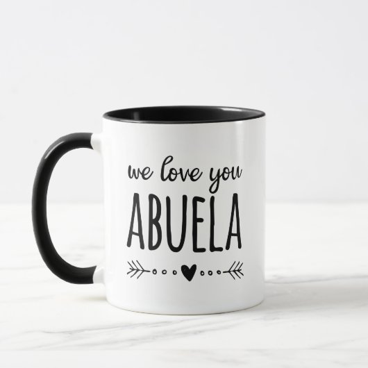 Mug Nous Vous Aimons Abuela (Gauche)