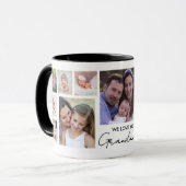 Mug Nous vous aimons grand-mère 13 Collage de photos B (Devant gauche)