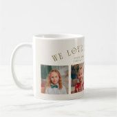 Mug Nous Vous Aimons Grand-Mère 4-Photos Crème (Gauche)