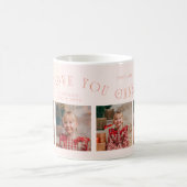 Mug Nous Vous Aimons Grand-Mère 4-Photos Pêche (Centre)