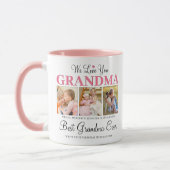 Mug Nous vous aimons Grand-mère Collage photo personna (Gauche)