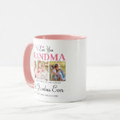 Mug Nous vous aimons Grand-mère Collage photo personna (Devant gauche)