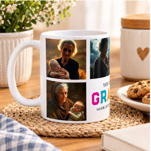 Mug Nous vous aimons grand-mère personnalisé 6-Photo