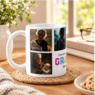 Mug Nous vous aimons grand-mère personnalisé 6-Photo