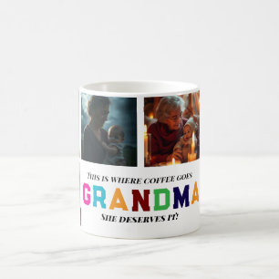 Mug Nous Vous Aimons Grand-Mère Personnalisé 6-Photo