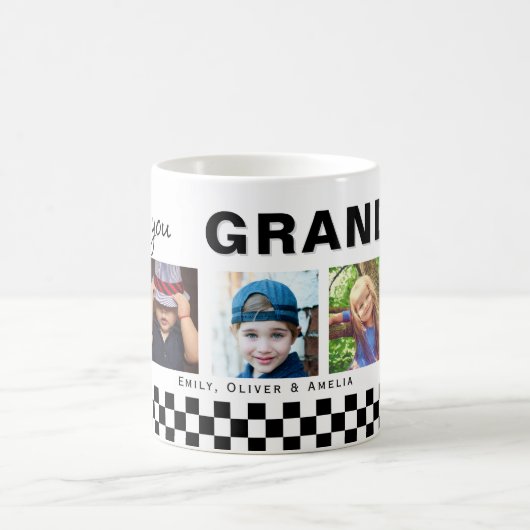 Mug Nous vous aimons Grand-père 5 Photos Keepsaké (Centre)