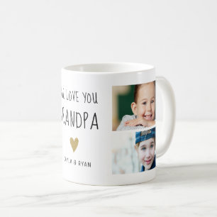Mug Nous vous aimons Grand-père petits-enfants 3 Colla