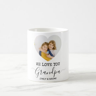 Mug Nous Vous Aimons Grand-Père Photo personnalisée