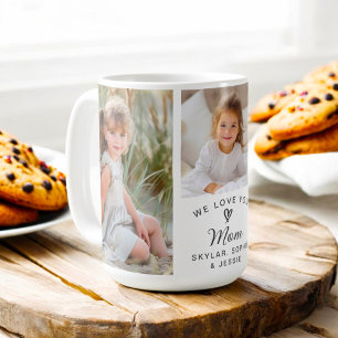 Mug Nous vous aimons Maman Collage de photos pour enfa