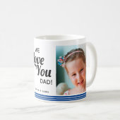 Mug Nous Vous Aimons Papa 2 Photos (Devant droit)