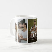 Mug Nous vous aimons Papa 5 Collage de photos (Devant gauche)