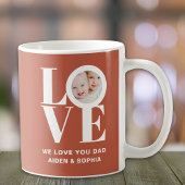 Mug Nous vous aimons Papa Fête des pères photo personn