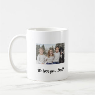 Mug Nous vous aimons Papa Photo collage personnalisé s