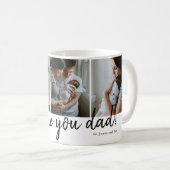 Mug nous vous aimons papa photo Fête des pères moderne (Devant droit)