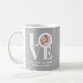 Mug Nous Vous Aimons Papa Photo Gris (Gauche)