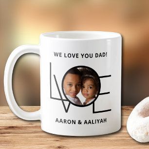 Mug Nous Vous Aimons Papa Photo Personnalisé