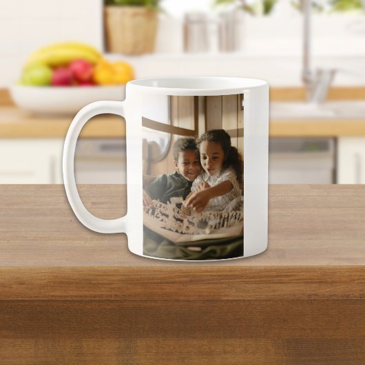 Mug Nous vous aimons Papa Simple Script Photo