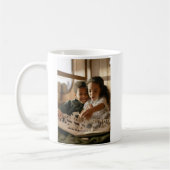 Mug Nous vous aimons Papa Simple Script Photo (Gauche)