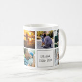 Mug Nous vous aimons papa souvenirs de famille photo c (Devant droit)