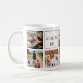 Mug Nous vous aimons papa souvenirs de famille photo c (Gauche)