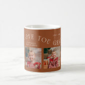 Mug Nous Vous Aimons Papi 4-Photo Terracotta (Centre)