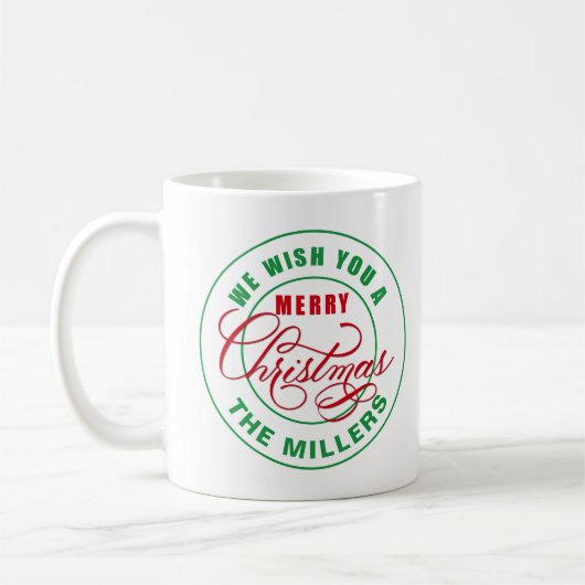 Mug Nous Vous Souhaitons Un Joyeux Noël (Gauche)
